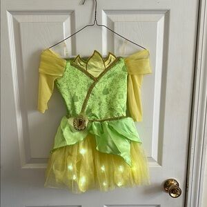 Princess Tiana light up fairy Costume dress